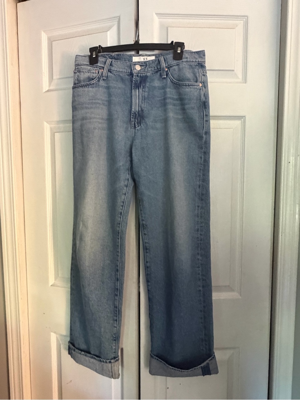 Mother Jeans The Dodger Skimp High Waist Cuff Hem Wide Leg Jeans size 29 - Picture 3 of 11